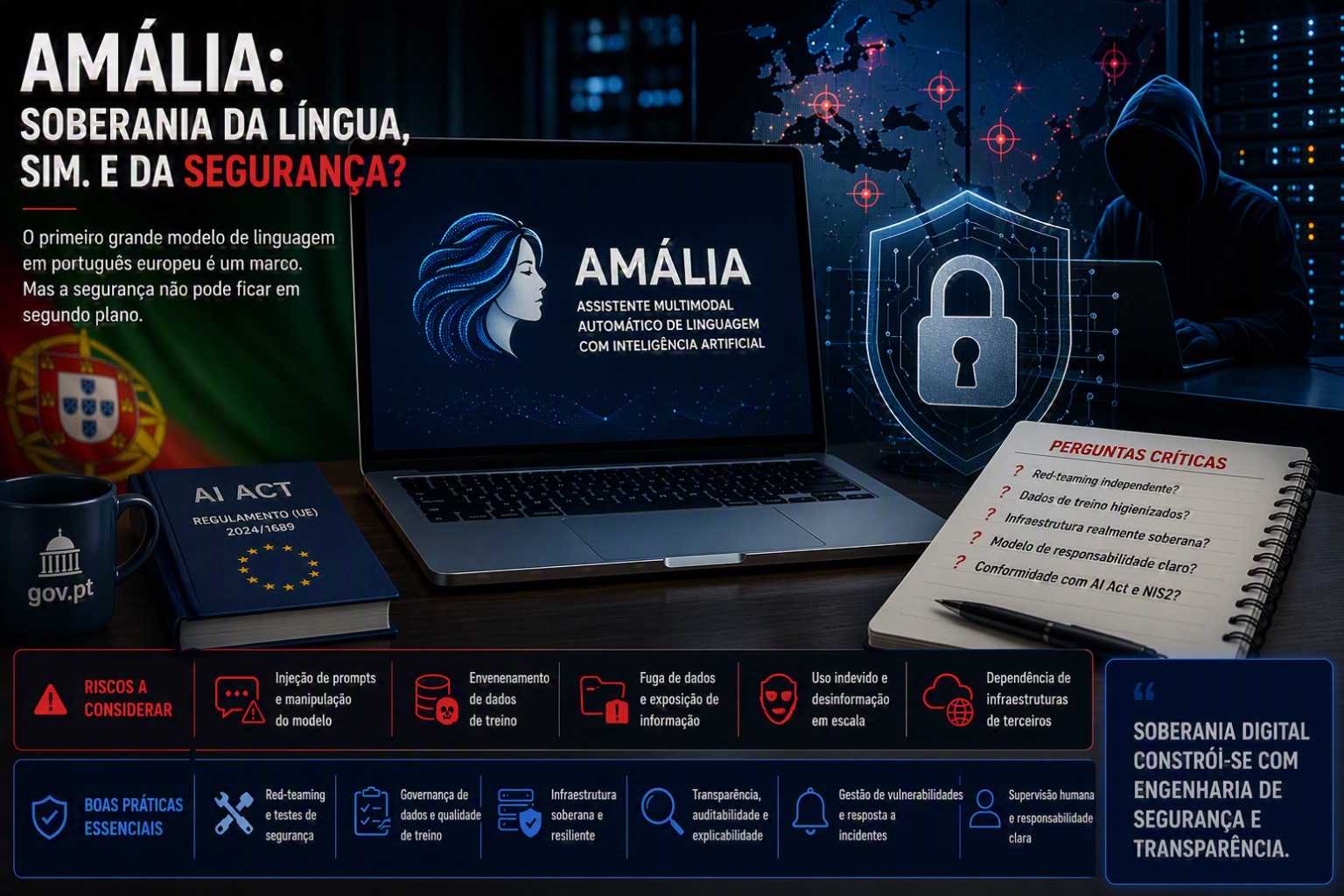 Amália, o primeiro grande modelo de linguagem em português europeu, apresentado a 1 de julho de 2026