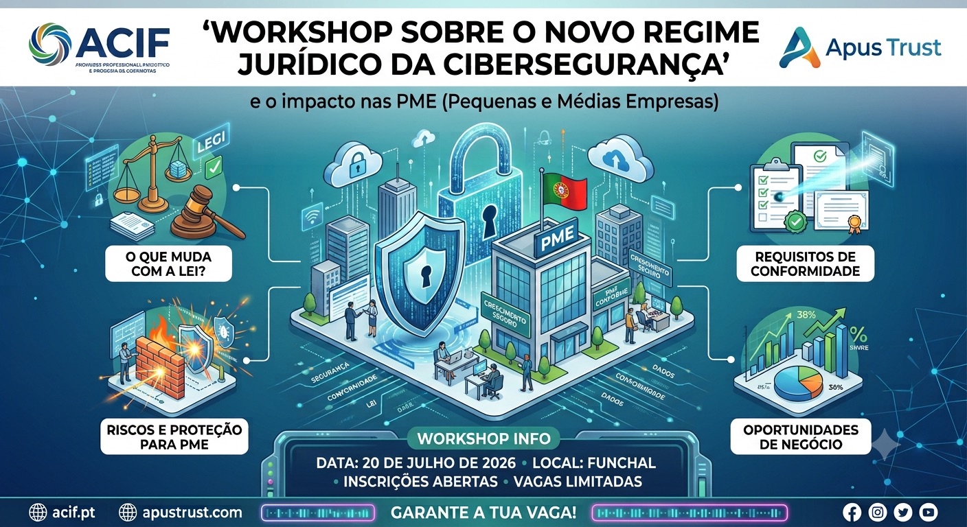 ACIF e Apus Trust promovem workshop sobre o novo Regime Jurídico da Cibersegurança e o impacto nas PME