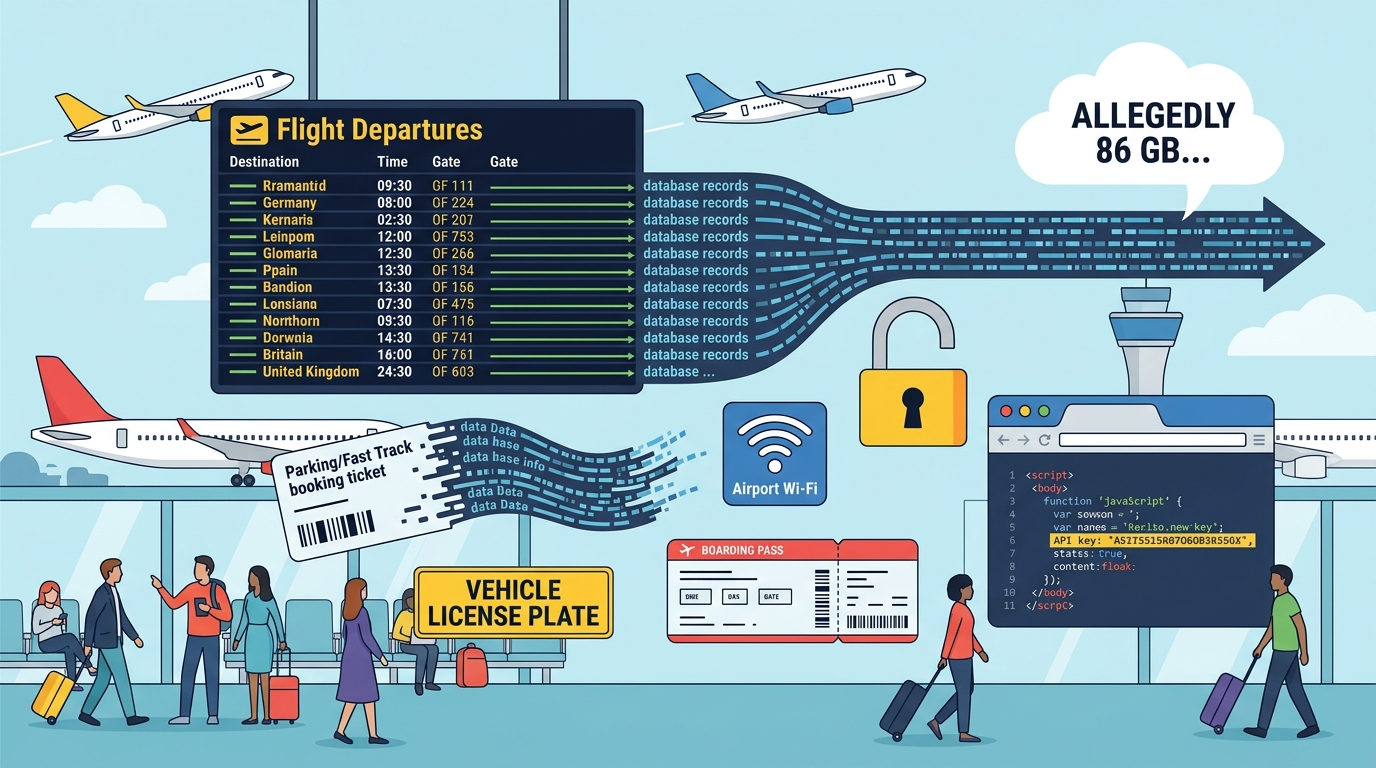 86 GB roubados a três aeroportos: o que os atacantes dizem ter e a MAG não disse