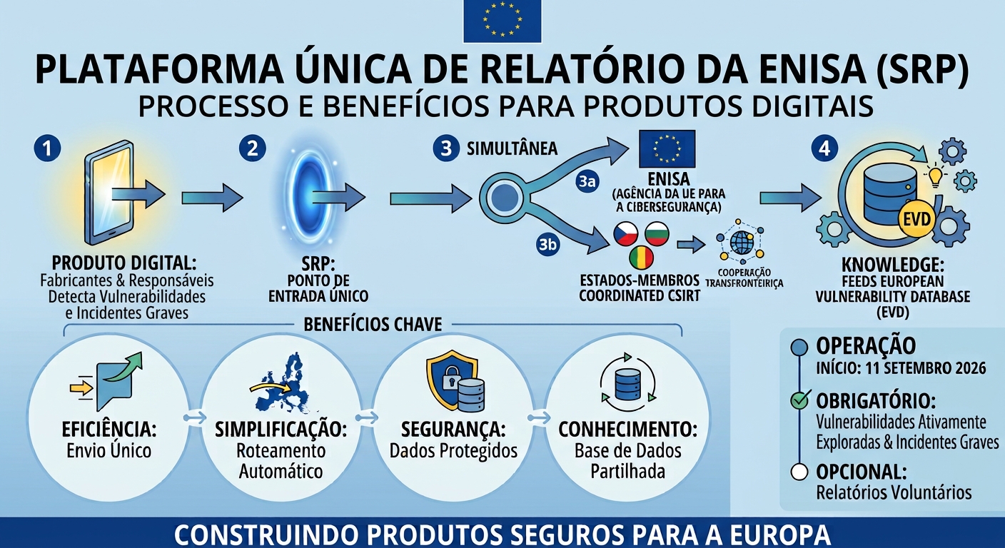 ENISA lança a Single Reporting Platform (SRP) do Cyber Resilience Act a 11 de setembro