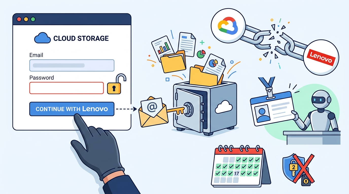 Alguém criou uma conta Lenovo com o seu email — e entrou na Dropbox sem password