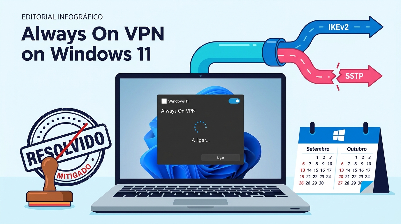 A sua VPN empresarial continua a falhar? A correção de outubro da Microsoft afinal não existiu
