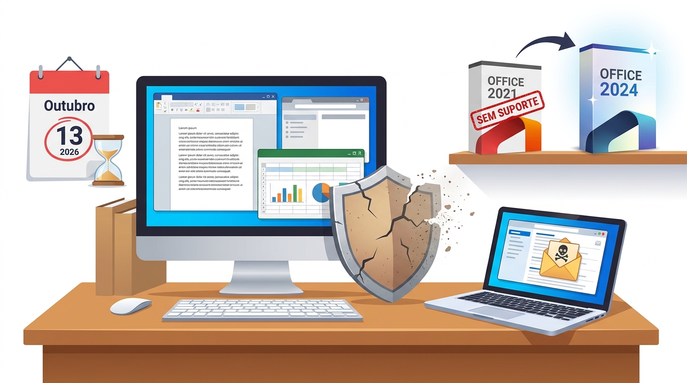 O seu Office 2021 deixou hoje de receber correções. Sabe o que fica em risco?
