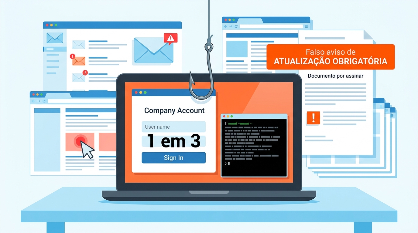 Um em cada três ataques de phishing usa a Microsoft, e já não quer só a sua password